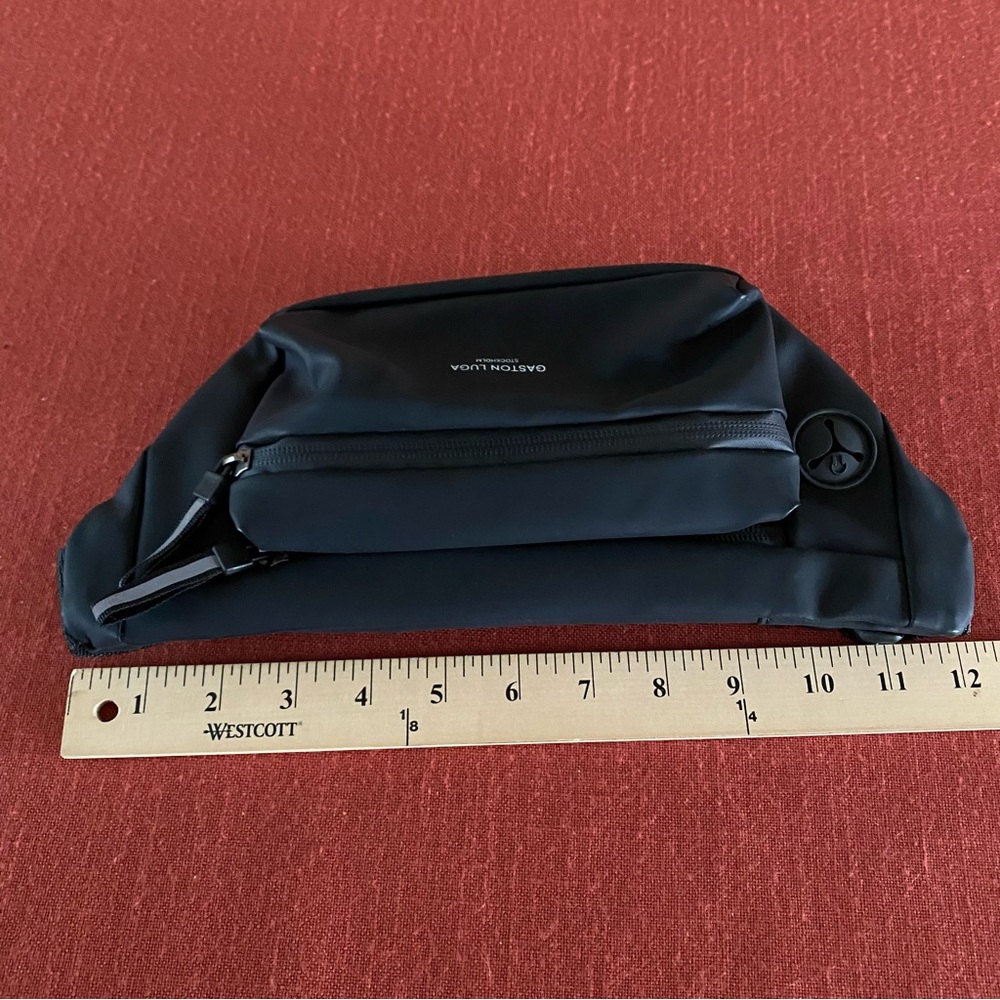 NEW! GASTON LUGA Black Spläsh Hip Fanny Pack Crossbody Bag Fannypack - Picture 11 of 12